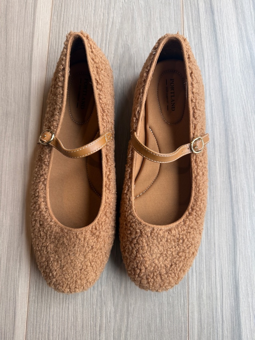 NIB Portland Boot Company Cozy Teddy Flats Size 10